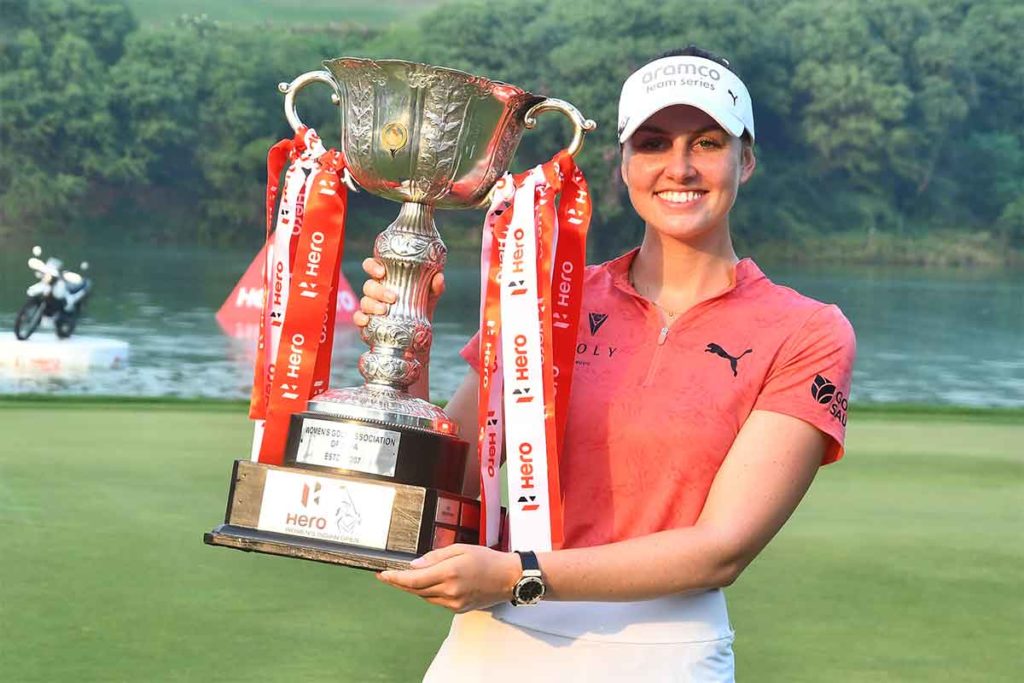 Olivia Cowan gewinnt die Hero Women's Indian Open 2022 und damit ihren ersten Titel auf der Ladies European Tour