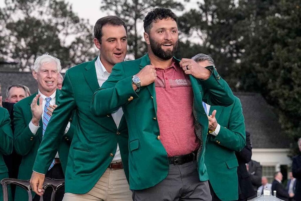 Masters 2023: Die letzten beiden Champions, Scottie Scheffler (2022) und Jon Rahm, zählen auch 2024 zu den Favoriten (Foto: picture-alliance)