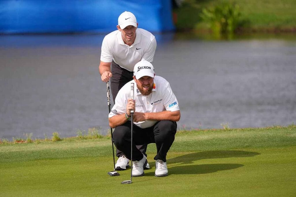 Rory Mcilroy and Shane Lowry beim Zurich Classic 2024 (Foto: picture-alliance)