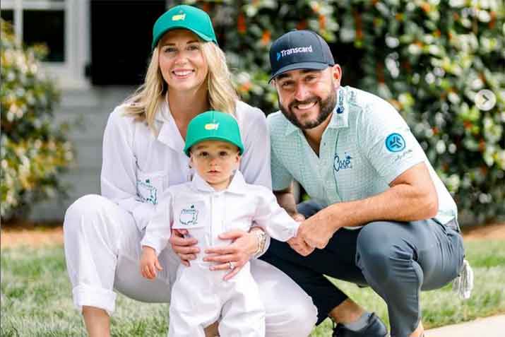 Ein Traum wird wahr: Frau Shelby und Sohn Fritz als Caddies für Stephan Jäger beim Masters Par-3-Contest 2024