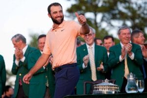 Scottie Scheffler holte sich nach 2022 im April dieses Jahres sein zweites Green Jacket