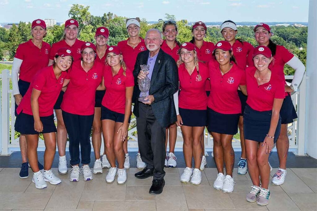 PING Junior Solheim Cup 2024: das siegreiche Team USA um Karsten Solheim (Foto: Stuart Wallace / LET)