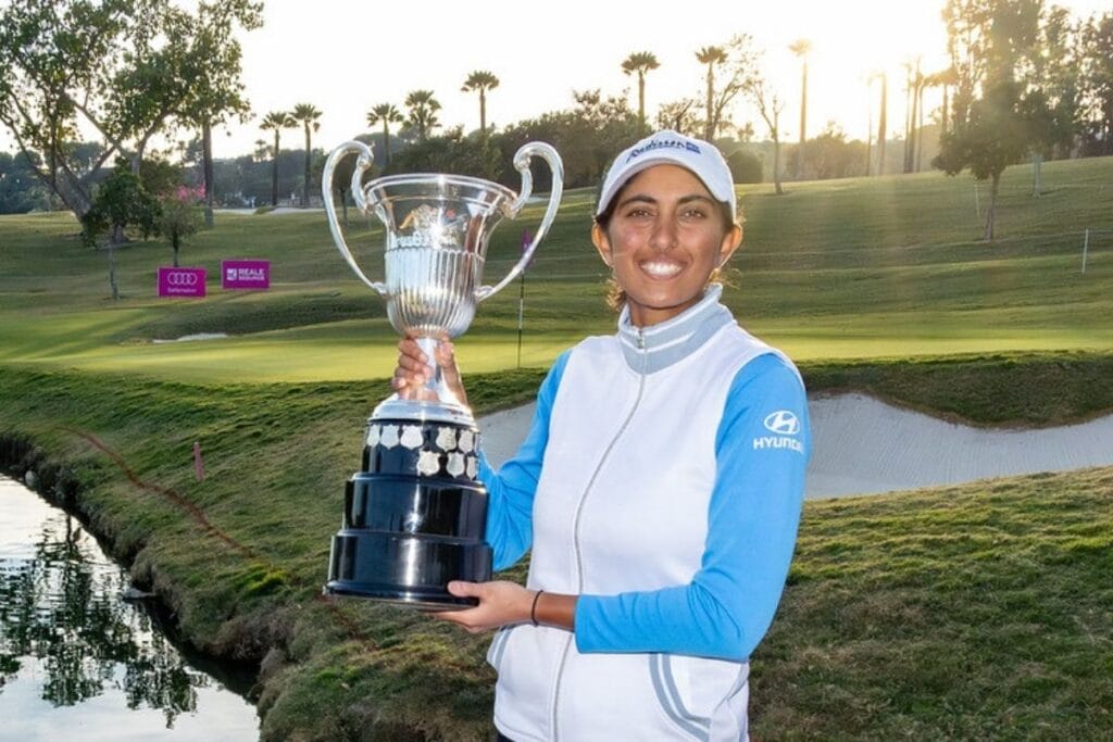 Aditi Ashok geht bei der Andalucía Open de España 2024 als Titelverteidigerin an den Start (Foto: LET)