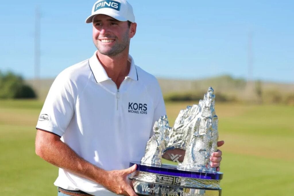 Austin Eckroat gewinnt mit 11 Birdies auf seiner Schlussrunde die World Wide Technology Championship 2024 (Foto: Getty Images)