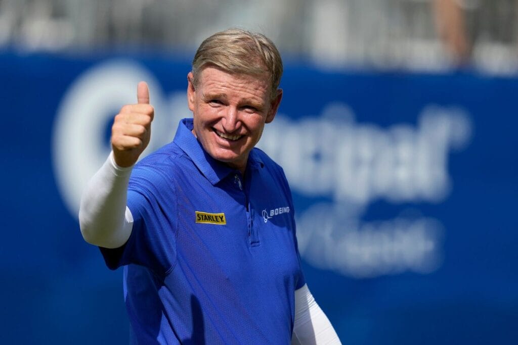 Ernie Els geht als Führender in die Entscheidung im Charles Schwab Cup 2024 (Foto: Picture Alliance)