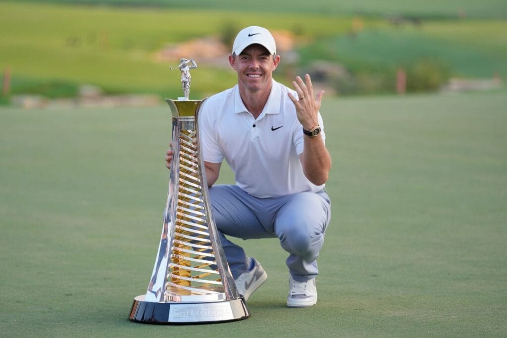 Rory McIlroy peilt bei der DP World Tour Championship 2024 seinen sechsten Erfolg an (Foto: Picture Alliance)