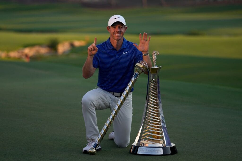 Rory McIlroy gewinnt die DP World Tour Championship 2024 sowie das Race to Dubai (Foto: Picture Alliance)