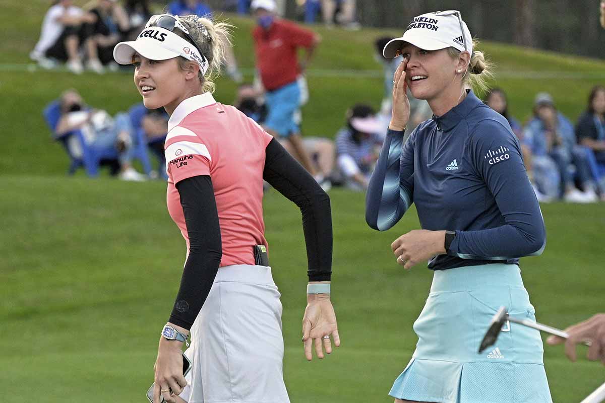 Sister Act: Nelly (l.) und ihre ältere Schwester Jessica sorgen auf der LPGA Tour für Furore (Foto: picture-alliance)